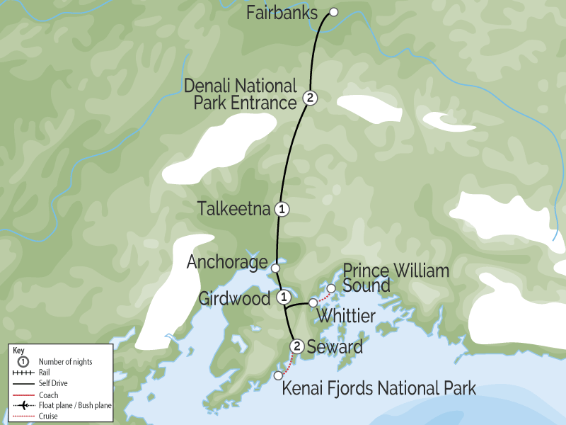 Northern Exposure | Favorite Alaska Road Trip map