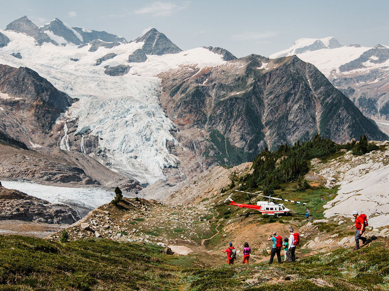 Heli-Hiking the Cariboo Mountains at Cariboos Lodge