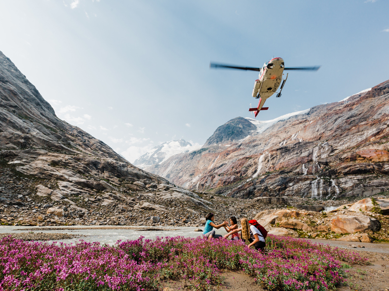 Heli-Hiking the Columbia Mountains at Bobbie Burns Lodge