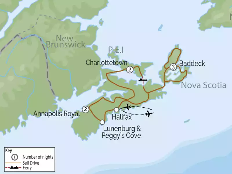 Acadia Adventure | Atlantic Canada Road Trip map