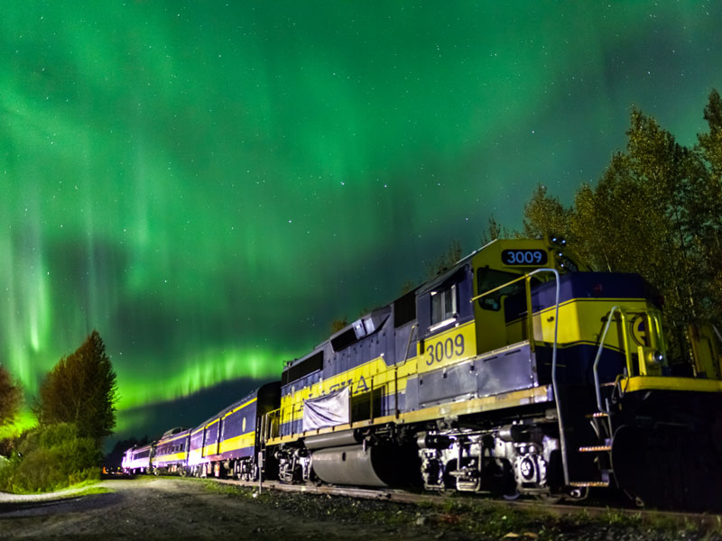 Alaska Northern Lights Aurora Train Winter Delights 2