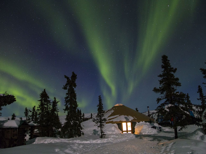 Alaska Northern Lights Train Aurora Ice Fishing Dog Mushing Sledding 5