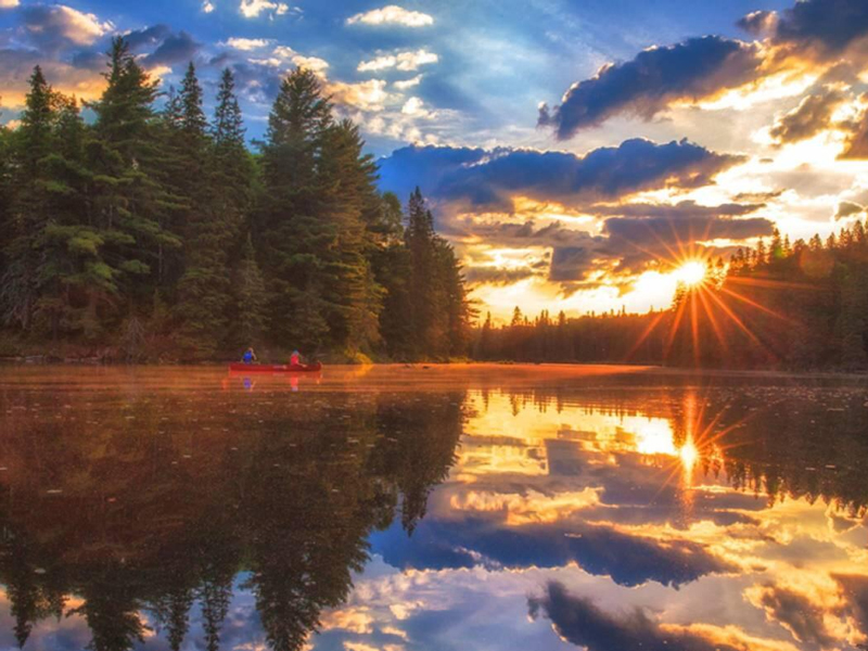 Algonquin Park Guided Canoe Log Cabin Trip 1