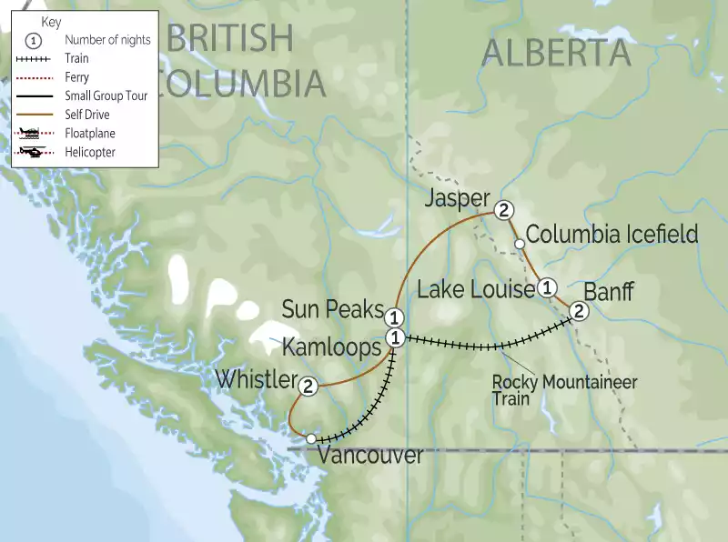 Canadian-Rockies-Circle-by-Train-and-Road