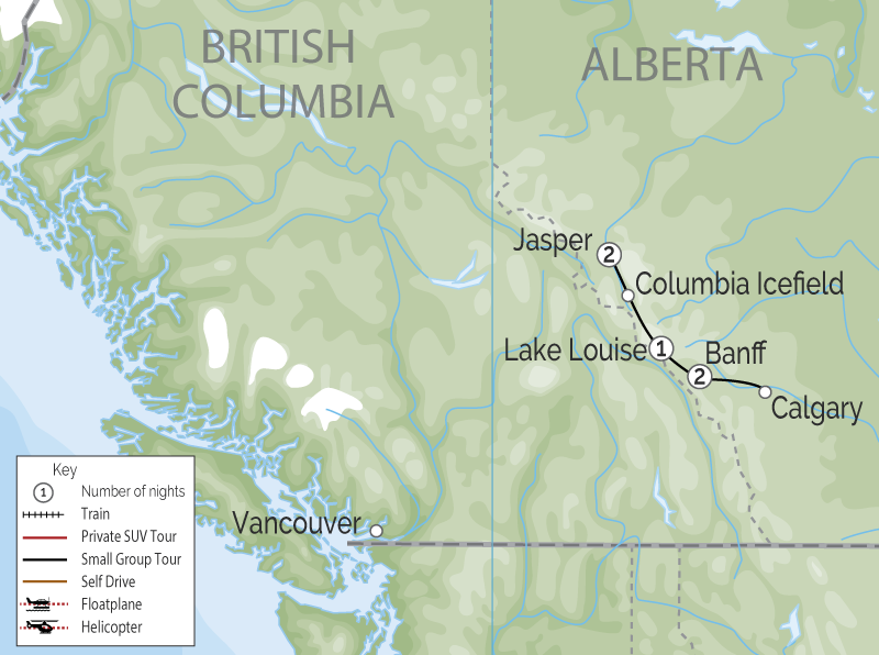 Rockies Splendour Map