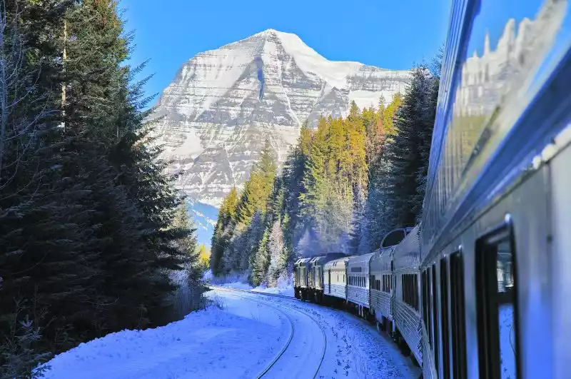 VIA Rail - The Canadian - Mt. Robson - Winter-1640045274