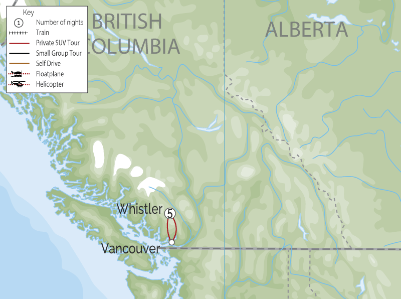 White Christmas at the Fairmont Chateau Whistler map